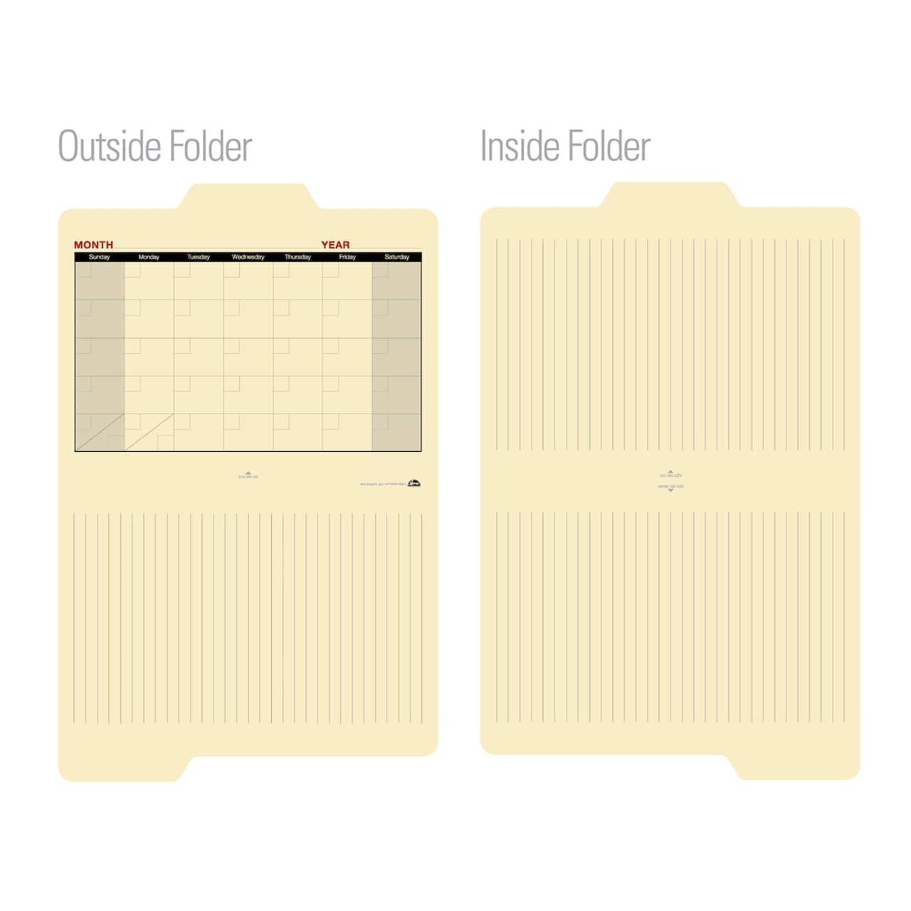 Find It Trading Manila Calendar Folder, 12ct.
